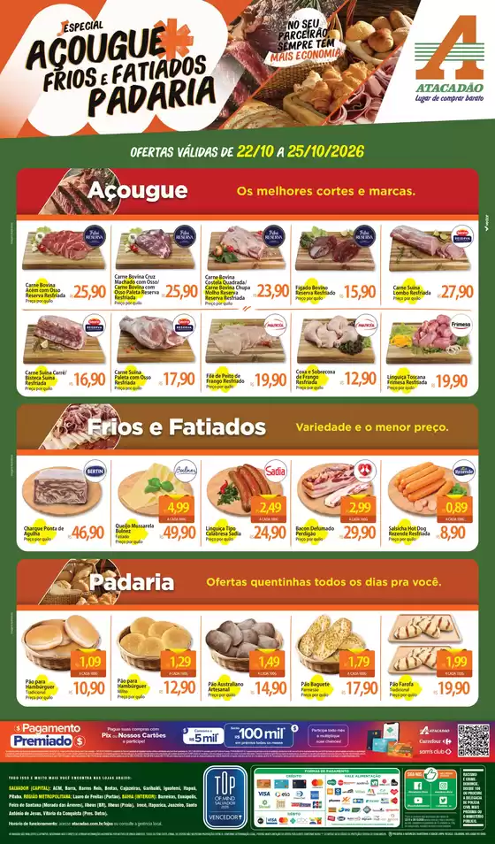 Catálogo Atacadão | Atacadão - Açougue Padaria Frios e Fatiados | 2026-10-22T00:00:00.000Z - 2026-10-25T00:00:00.000Z