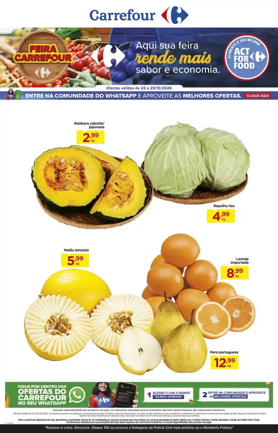 Catálogo Carrefour em Vespasiano | LÂMINA EXCLUSIVA FLV | 2026-10-22T00:00:00.000Z - 2026-10-25T00:00:00.000Z