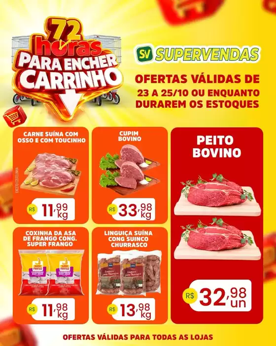 Catálogo Vivendas Supermercado | 72 horas PARA ENCHER CARRINHО | 2026-10-23T00:00:00.000Z - 2026-10-25T00:00:00.000Z