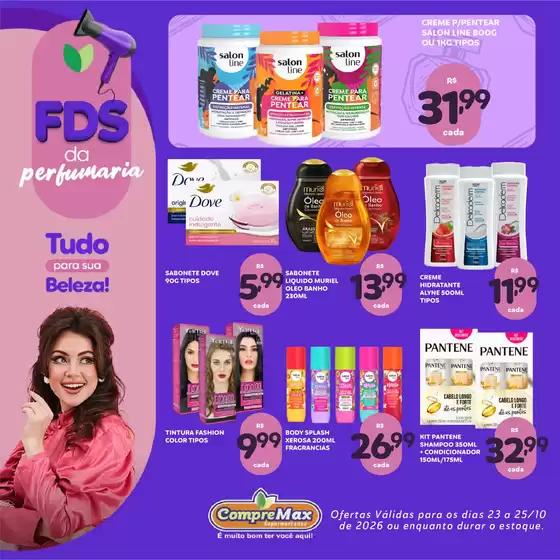 Catálogo CompreMax | FDS da perfumaria | 2026-10-23T00:00:00.000Z - 2026-10-25T00:00:00.000Z