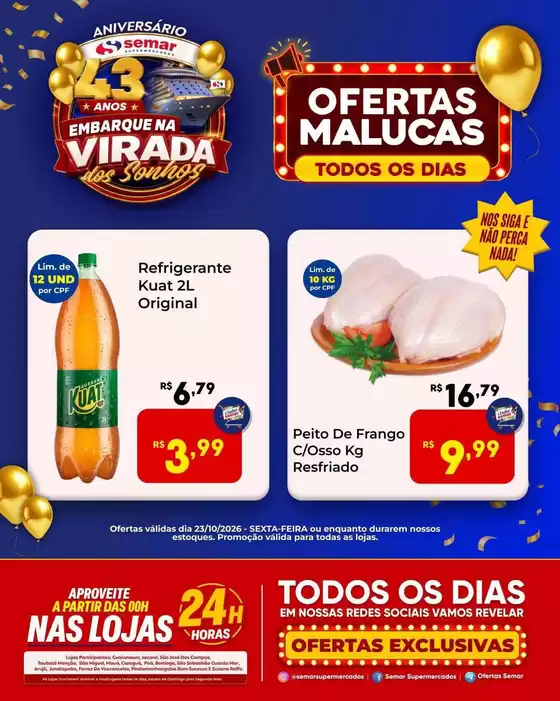 Catálogo Semar Supermercado | Encarte Semar Supermercados | 2026-10-23T00:00:00.000Z - 2026-10-23T00:00:00.000Z