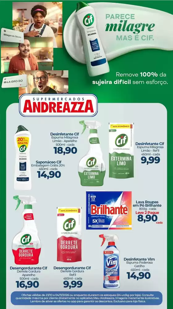 Catálogo Supermercados Andreazza | Nossas melhores pechinchas | 2026-10-23T00:00:00.000Z - 2026-11-04T00:00:00.000Z
