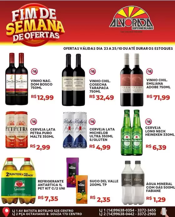 Catálogo Alvorada Supermercados | Encarte Alvorada Supermercados | 2026-10-23T00:00:00.000Z - 2026-10-25T00:00:00.000Z