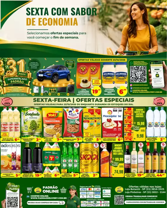 Catálogo Supermercado Padrão | Ótima oferta para caçadores de pechinchas | 2026-10-23T00:00:00.000Z - 2026-10-23T00:00:00.000Z