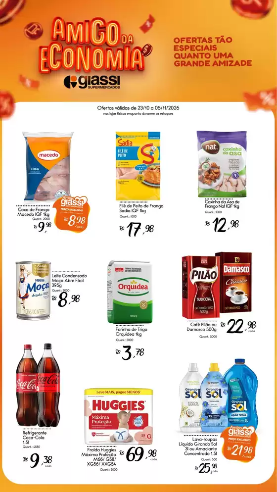 Catálogo Giassi Supermercados | Ampla seleção de ofertas | 2026-10-23T00:00:00.000Z - 2026-11-05T00:00:00.000Z