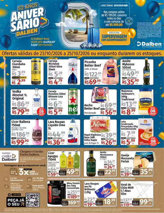 Catálogo Supermercado Dalben | Aniversário Dalben | 2026-10-23T00:00:00.000Z - 2026-10-25T00:00:00.000Z