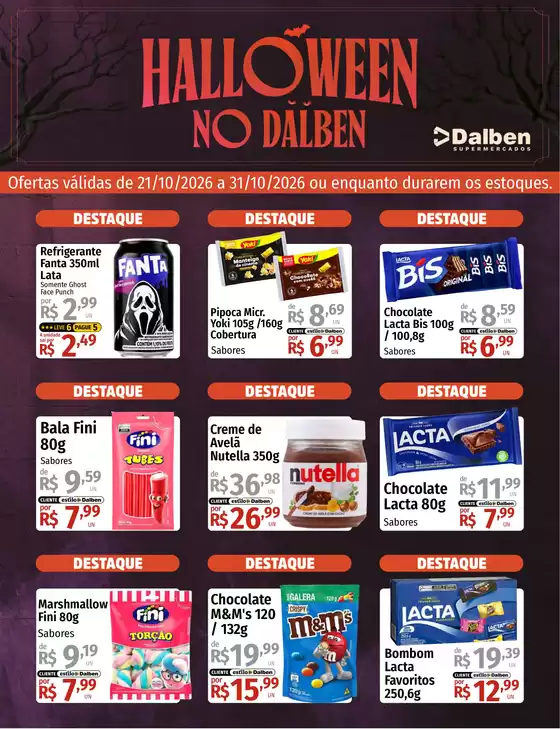 Catálogo Supermercado Dalben | Halloween no Dalben | 2026-10-21T00:00:00.000Z - 2026-10-31T00:00:00.000Z