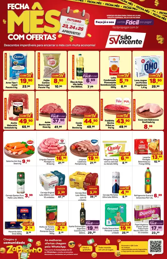 Catálogo Supermercados São Vicente | Encarte Supermercados São Vicente | 2026-10-23T00:00:00.000Z - 2026-10-25T00:00:00.000Z