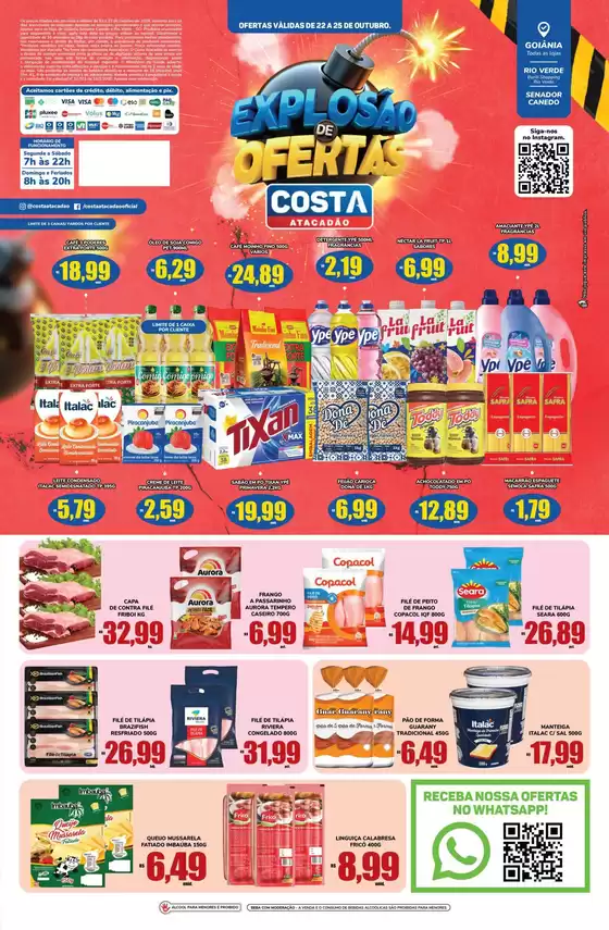Catálogo Costa Atacadão | TABLOIDE EXPLOSÃO DE OFERTAS | 2026-10-22T00:00:00.000Z - 2026-10-25T00:00:00.000Z