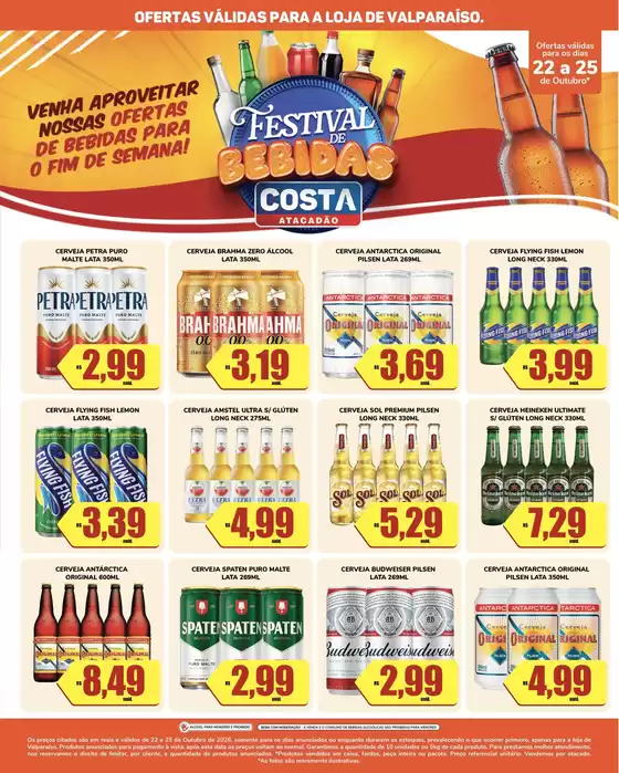Catálogo Costa Atacadão | FESTIVAL DE BEBIDAS | 2026-10-22T00:00:00.000Z - 2026-10-25T00:00:00.000Z