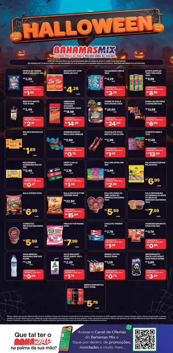 Catálogo Bahamas Mix | Encarte HALLOWEEN MIX ZM 23 10a01 11 v8 novo | 2026-10-23T00:00:00.000Z - 2026-11-01T00:00:00.000Z