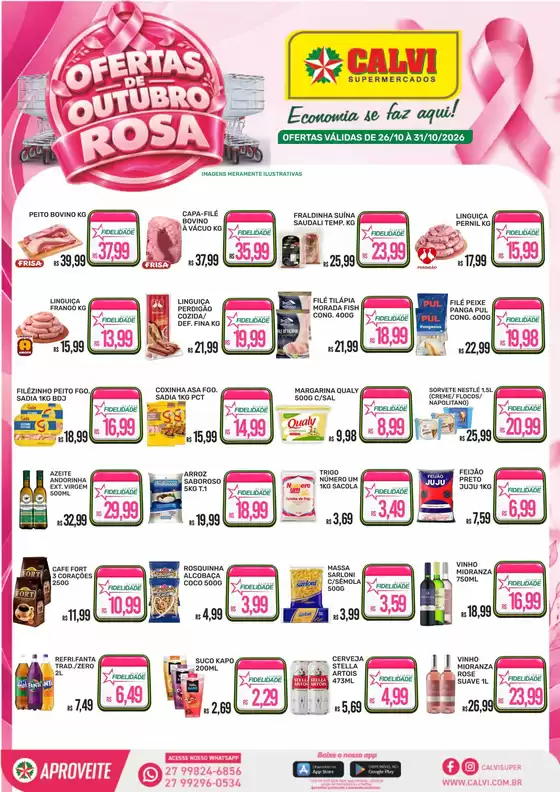 Catálogo Calvi Supermercados | OFERTAS OUTUBRO ROSA | 2026-10-26T00:00:00.000Z - 2026-10-31T00:00:00.000Z