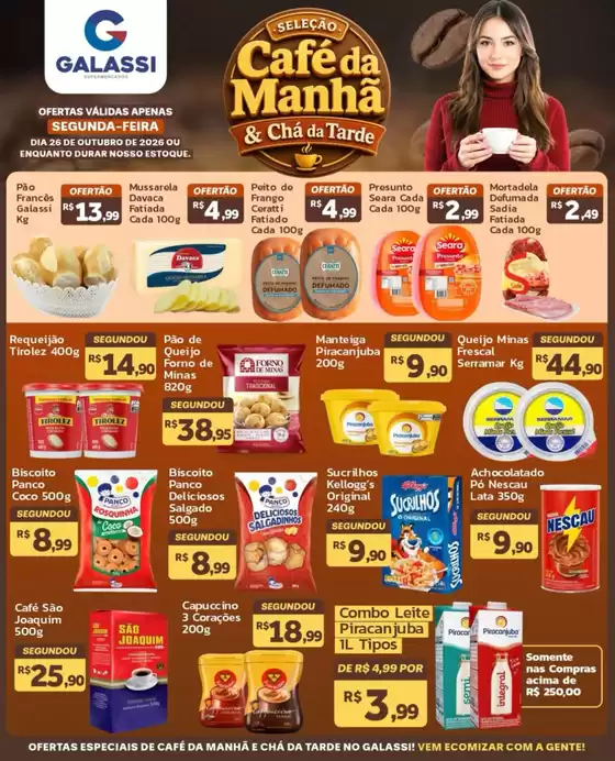 Catálogo Supermercados Galassi | SELEÇÃO Café da Manhã & Chá da Tarde | 2026-10-26T00:00:00.000Z - 2026-10-26T00:00:00.000Z