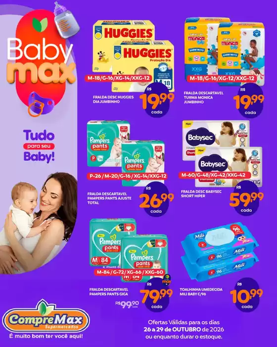 Catálogo CompreMax | Baby max | 2026-10-26T00:00:00.000Z - 2026-10-29T00:00:00.000Z