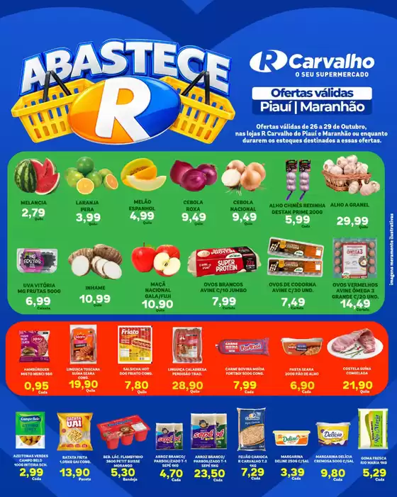 Catálogo R Carvalho Supermercado | Abastece R | 2026-10-26T00:00:00.000Z - 2026-10-29T00:00:00.000Z