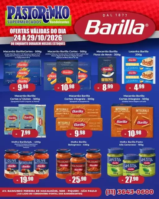 Catálogo Supermercado Pastorinho | Melhores ofertas para todos os clientes | 2026-10-24T00:00:00.000Z - 2026-10-29T00:00:00.000Z