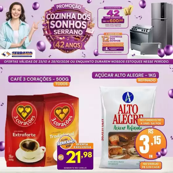Catálogo Serrano Supermercado | Ofertas e promoções atuais | 2026-10-23T00:00:00.000Z - 2026-10-28T00:00:00.000Z