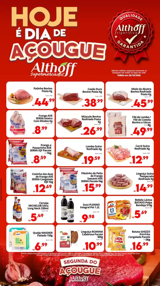 Catálogo Althoff Supermercados | Segunda do Açougue | 2026-10-26T00:00:00.000Z - 2026-10-26T00:00:00.000Z
