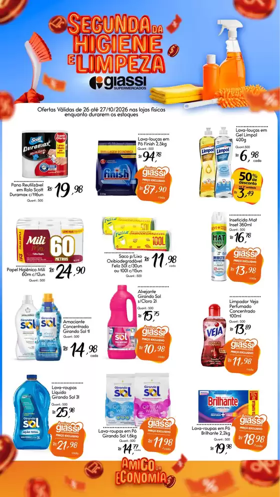 Catálogo Giassi Supermercados | Encarte Giassi Supermercados | 2026-10-26T00:00:00.000Z - 2026-10-27T00:00:00.000Z