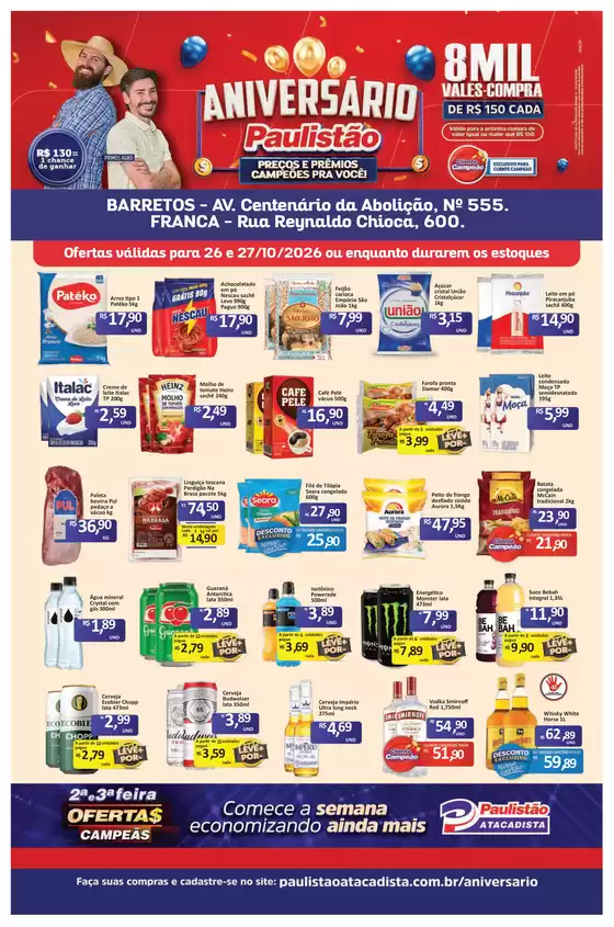 Catálogo Paulistão Atacadista | Encarte Paulistão Atacadista | 2026-10-26T00:00:00.000Z - 2026-10-27T00:00:00.000Z