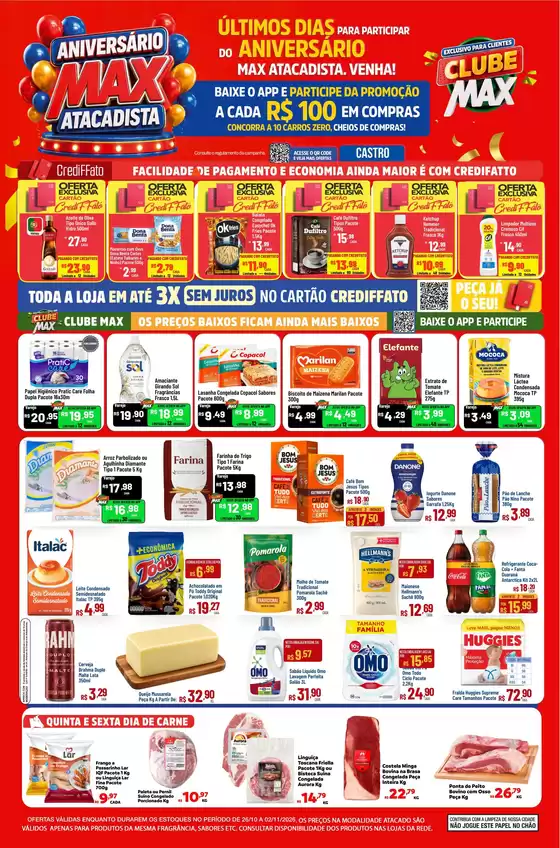 Catálogo Max Atacadista em Itirapuã | Ótima oferta para caçadores de pechinchas | 2026-10-26T00:00:00.000Z - 2026-11-02T00:00:00.000Z