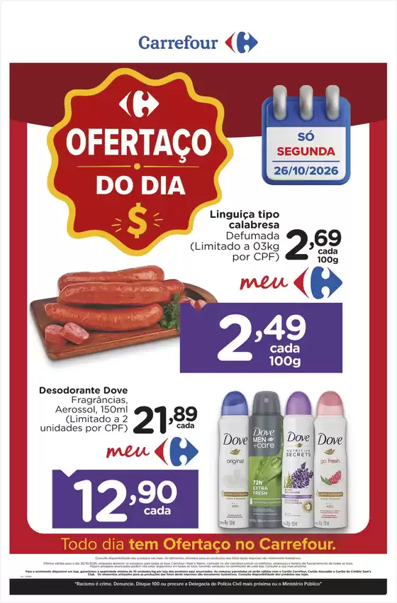 Catálogo Carrefour | OFERTA DO DIA | 2026-10-26T00:00:00.000Z - 2026-10-26T00:00:00.000Z