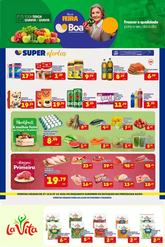 Catálogo Boa Supermercados | Dia de FEIRA | 2026-10-27T00:00:00.000Z - 2026-10-29T00:00:00.000Z