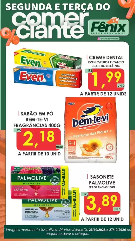 Catálogo Fênix Supermercados | SEGUNDA E TERÇA DO Comer Ciante | 2026-10-27T00:00:00.000Z - 2026-10-27T00:00:00.000Z
