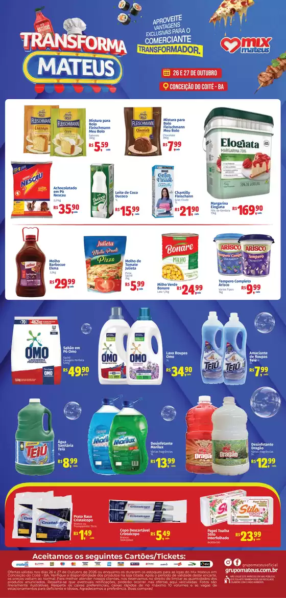 Catálogo Supermercados Mateus em Angelim | Transforma mateus | 2026-10-27T00:00:00.000Z - 2026-10-27T00:00:00.000Z