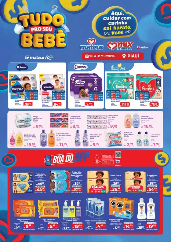 Catálogo Supermercados Mateus | Tudo para o seu Bebe | 2026-10-27T00:00:00.000Z - 2026-10-31T00:00:00.000Z