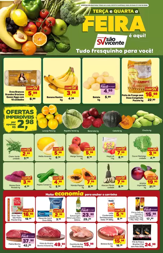 Catálogo Supermercados São Vicente em Apiúna | Encarte Supermercados São Vicente | 2026-10-27T00:00:00.000Z - 2026-10-28T00:00:00.000Z