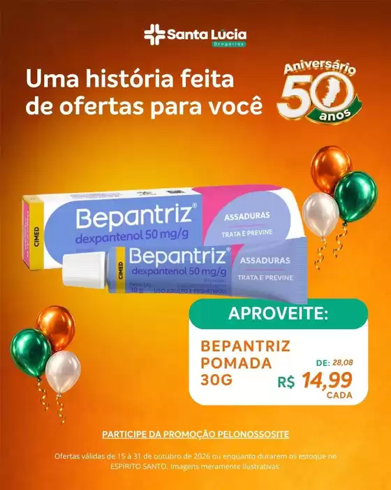 Catálogo Farmácia Santa Lúcia | Promoções especiais em andamento | 2026-10-15T00:00:00.000Z - 2026-10-31T00:00:00.000Z