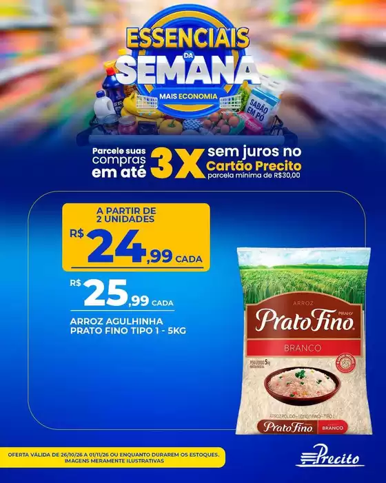 Catálogo Supermercado Precito | Grandes descontos em produtos selecionados | 2026-10-26T00:00:00.000Z - 2026-11-01T00:00:00.000Z