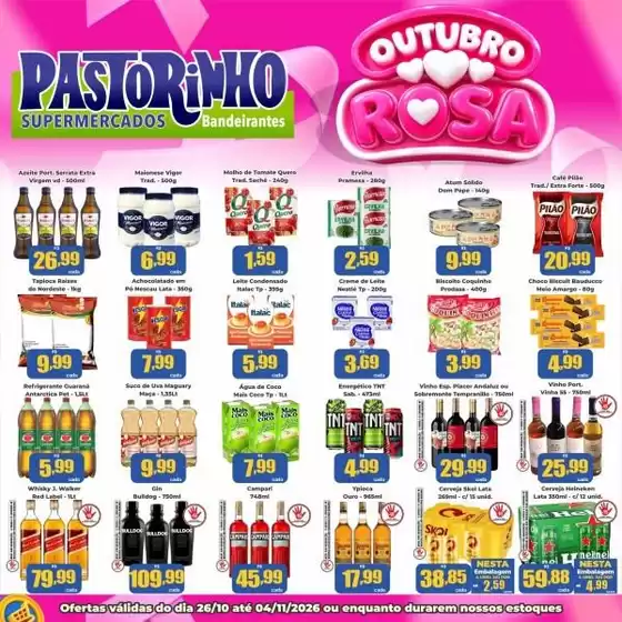 Catálogo Supermercado Pastorinho | Nossas melhores pechinchas | 2026-10-26T00:00:00.000Z - 2026-11-04T00:00:00.000Z