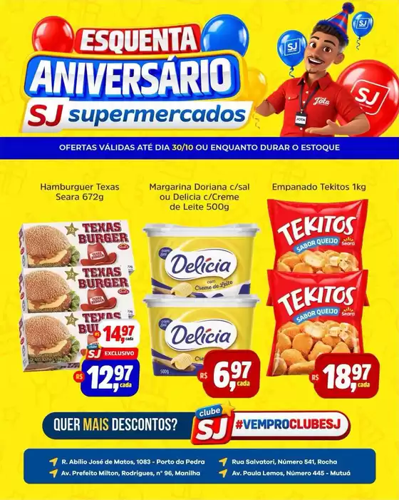 Catálogo Sj Supermercados | Ótima oferta para todos os clientes | 2026-10-27T00:00:00.000Z - 2026-10-30T00:00:00.000Z