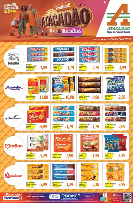 Catálogo Atacadão em Confins | Atacadão - Doces e Biscoitos | 2026-10-27T00:00:00.000Z - 2026-10-31T00:00:00.000Z