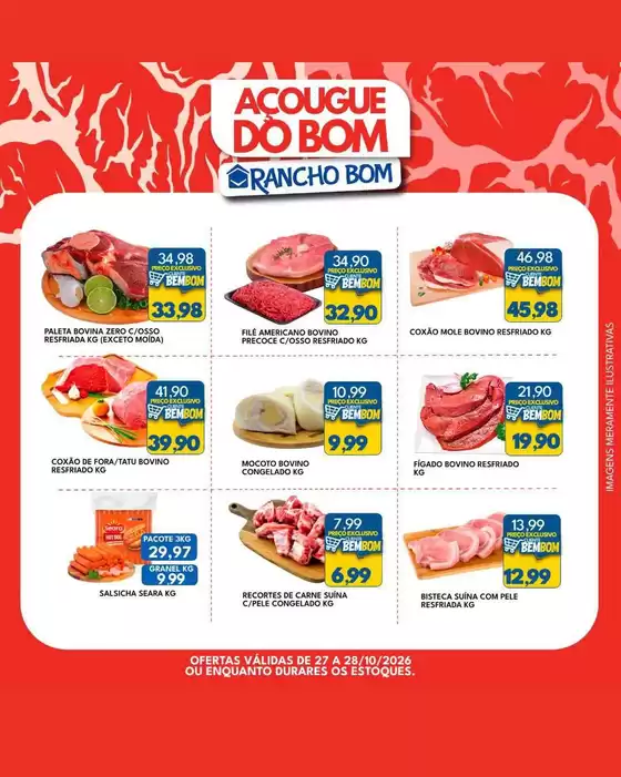 Catálogo Rancho Bom Supermercados | Encarte Rancho Bom Supermercados | 2026-10-27T00:00:00.000Z - 2026-10-28T00:00:00.000Z