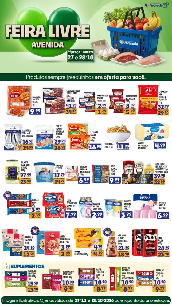 Catálogo Supermercados Avenida | Melhores ofertas para todos os caçadores de pechinchas | 2026-10-27T00:00:00.000Z - 2026-10-28T00:00:00.000Z