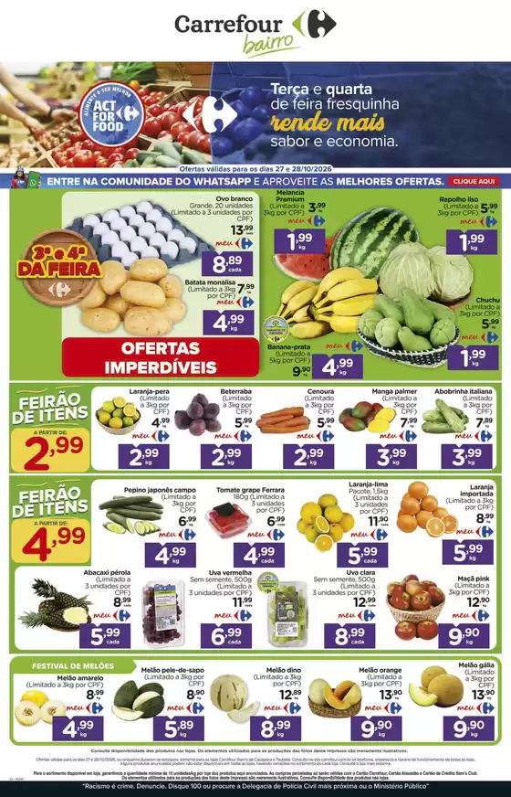 Catálogo Carrefour Bairro | FEIRA | 2026-10-27T00:00:00.000Z - 2026-10-28T00:00:00.000Z