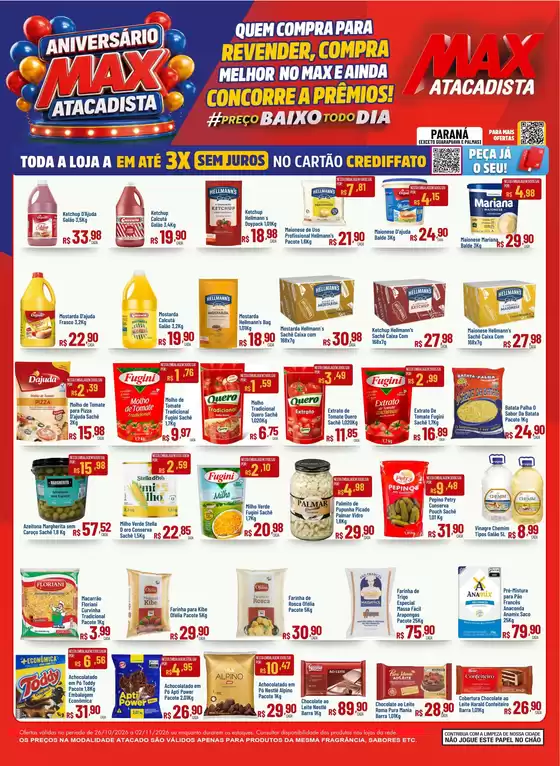Catálogo Max Atacadista | Ofertas exclusivas para nossos clientes | 2026-10-26T00:00:00.000Z - 2026-11-02T00:00:00.000Z