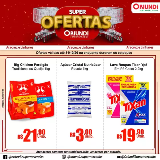 Catálogo Oriundi | Super Ofertas | 2026-10-28T00:00:00.000Z - 2026-10-31T00:00:00.000Z