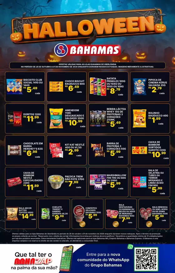 Catálogo Bahamas Supermercados em Potim | Especial Halloween | 2026-10-28T00:00:00.000Z - 2026-11-01T00:00:00.000Z
