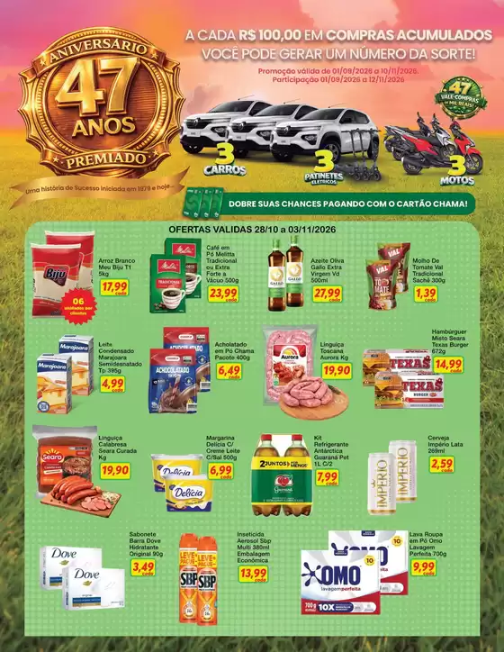 Catálogo Chama Supermercados | Ofertas para caçadores de pechinchas | 2026-09-01T00:00:00.000Z - 2026-11-10T00:00:00.000Z