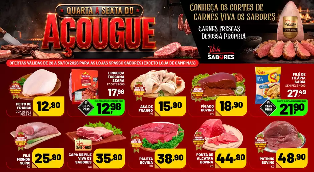 Catálogo Spasso Sabores | QUARTA A SEXTA DO AÇOUGUE | 2026-10-28T00:00:00.000Z - 2026-10-30T00:00:00.000Z