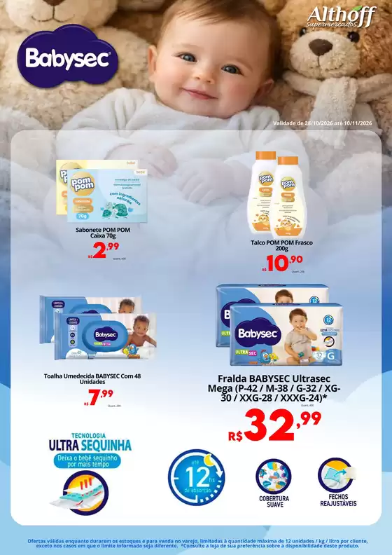 Catálogo Althoff Supermercados em Nilópolis | Para Seu Bebê | 2026-10-28T00:00:00.000Z - 2026-11-10T00:00:00.000Z