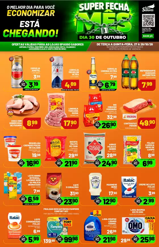 Catálogo Spasso Sabores | ENCARTE TERÇA A QUINTA | 2026-10-27T00:00:00.000Z - 2026-10-29T00:00:00.000Z