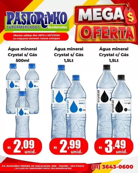 Catálogo Supermercado Pastorinho em Nilópolis | Nossas melhores ofertas para você | 2026-10-28T00:00:00.000Z - 2026-11-03T00:00:00.000Z
