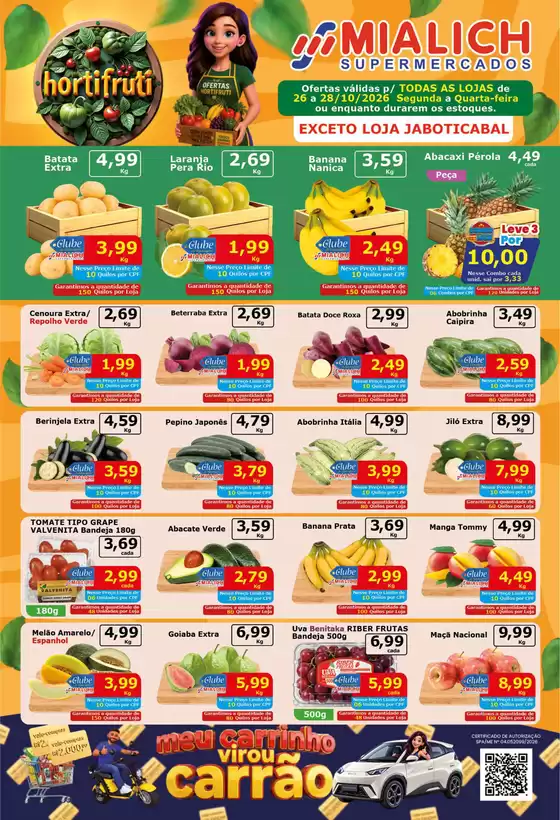 Catálogo Mialich Supermercados | Melhores ofertas para todos os caçadores de pechinchas | 2026-10-26T00:00:00.000Z - 2026-10-28T00:00:00.000Z