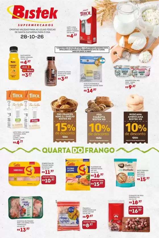 Catálogo Bistek Supermercados | Quarta dos Frios - SC | 2026-10-28T00:00:00.000Z - 2026-10-28T00:00:00.000Z