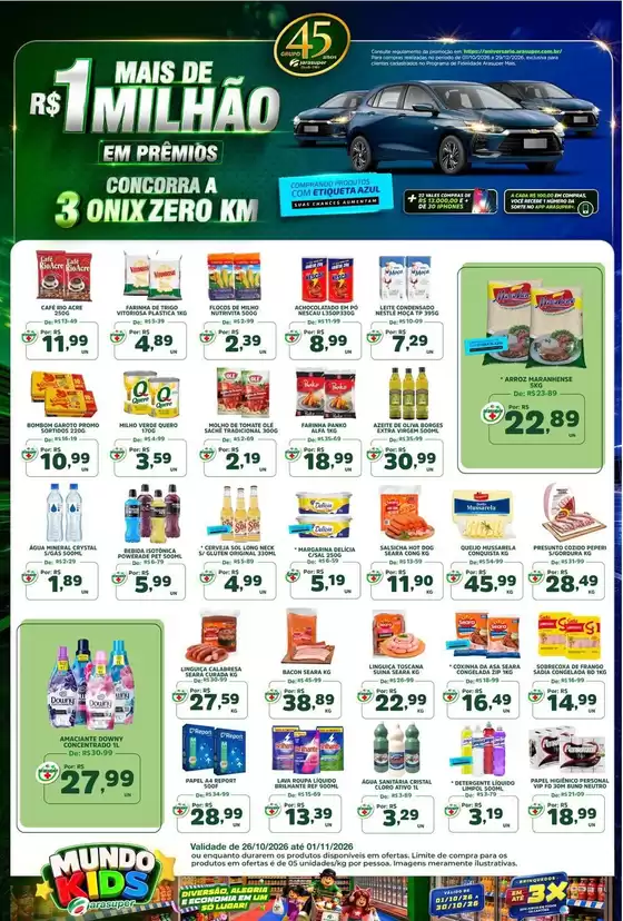 Catálogo Araújo Supermercados | OFERTAS ARASUPER MAIS | 2026-10-26T00:00:00.000Z - 2026-11-01T00:00:00.000Z
